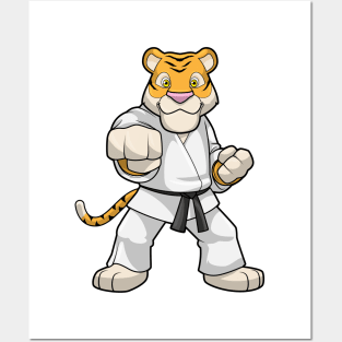 Tiger at Martial arts Karate Posters and Art